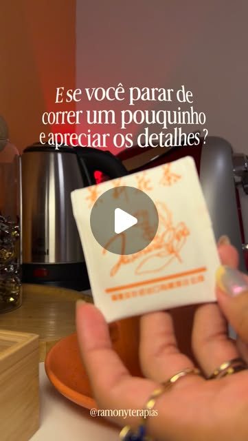 Um chá, uma pausa, um momento só seu